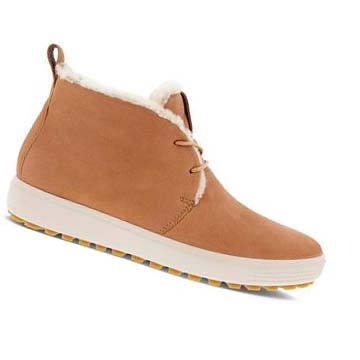 Női Ecco Soft 7 Tred Shearling Ankle Csizma Barna | HU 44XYU